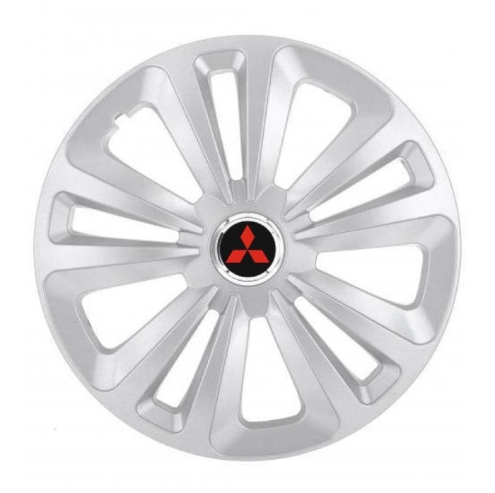 Set 4 Capace Roti Terra Gri R16, pentru Mitsubishi