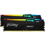 Memorie Kingston FURY Beast RGB 16GB DDR5 6000MHz CL30 Dual Channel Kit