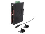 Switch Ethernet neadministrabil 8 Porturi 12-48VDC LNX-800AG
