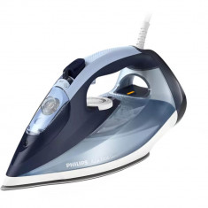 Fier de calcat cu abur Philips HV Seria 7000 DST7020/20, 2800 W, 0.3 L, Abur 50 g/min, Talpa SteamGlide Plus. Albastru