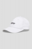 Levi&#039;s șapcă de baseball din bumbac culoarea alb, cu imprimeu