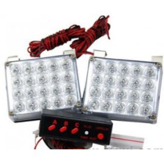 Kit 2x lampi led stroboscopice lumina portocalie 12v