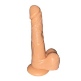 Dildo Realist cu Ventuza Hugo PVC, Natural, 15.5 cm, Passion Labs