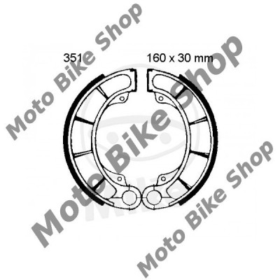 MBS Set saboti frana +arcuri EBC 351 Honda FES 125 Pantheon, Cod Produs: 7322068MA foto