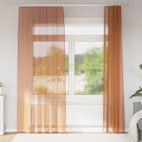 Gossi perdele voile cu bucle 2 buc terracota 140x245 cm