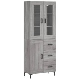 Cumpara ieftin Dulap inalt, gri sonoma, 69,5x34x180 cm, lemn compozit