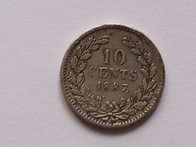 Olanda , 10 Cents 1887 foto