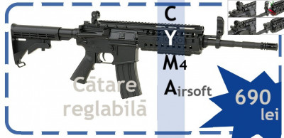 Pusca electrica CYMA 508 M4 airsoft 1.49 Joules foto