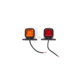 Cumpara ieftin Lampa gabarit patrata LED tip neon portocalie si rosie 12V-24V