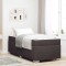 vidaXL Cadru de pat Maro &icirc;nchis 90 x 190 cm Arcuri tip buzunar 3399155