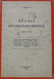 Cumpara ieftin Studii istorico-filosofice - 1943 - Ion Petrovici (AE292)