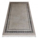 Covor AMOUR 53098A bej / negru - Cadru, grecesc modern, elegant, 98x200 cm