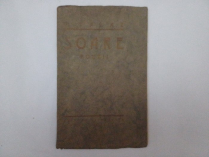 SOARE.POEZII.GEORGE TALAZ CU DEDICATIE SI SEMNATURA.1926 Z1.