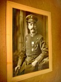 B171-I-Foto primul razboi ofiter pe carton gros. Marimi: 18/ 14 cm. Stare foarte buna.