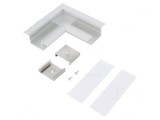 Conector 90&deg; Aluminiu Anodat Argintiu VARIO30-05