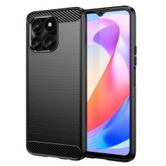 Husa carbon compatibila honor x6a, tech protect anti-soc, negru foto