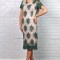 Rochie tull brodat Rosse verde - 38Marimea