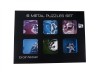 Set puzzle Brain Twister 6 jocuri din Metal, pentru copii si adolescenti, Animale marine, 375CUB