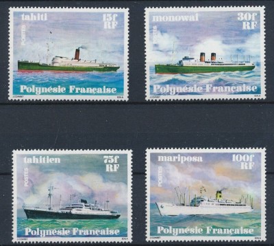 Polinezia Franceza 1978 - Vapoare, serie neuzata foto