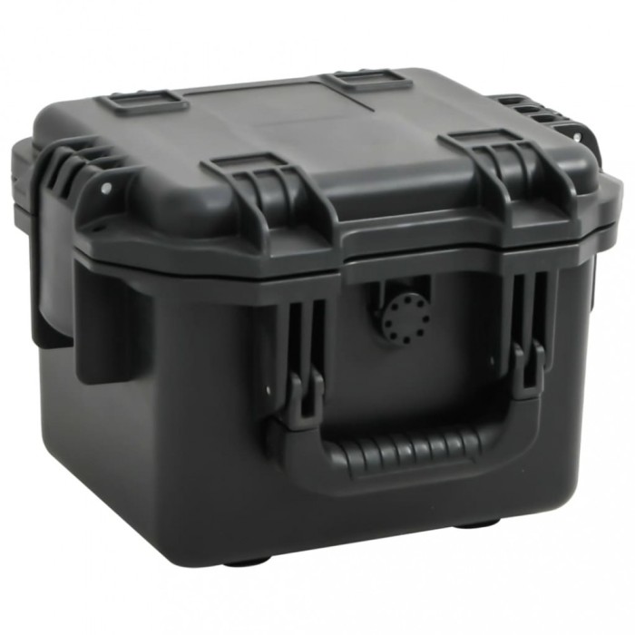 vidaXL Carcasă de transport portabilă, negru, 30x24,5x20 cm, PP