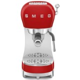 Aparat de cafea espresso Smeg ECF02RDEU, stil anii 50, 1350 W, 15 bare, rosu