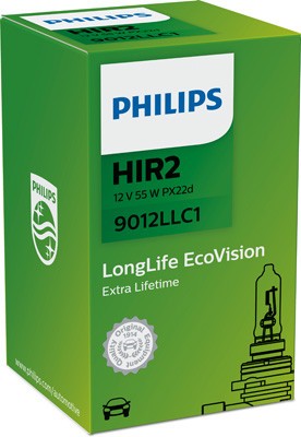 Bec Far Hir2 55W 12V Long Life Ecovision Philips