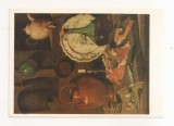 FA97 -Carte Postala- RUSIA - State Hermitage Museum - Carlo Magini, Kitchen still life with a piece of raw meat, necirculata 1969
