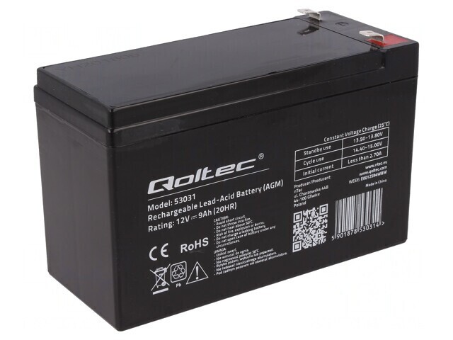 Baterie Plumb-Acid 12V 9Ah AGM fără &Icirc;ntreținere