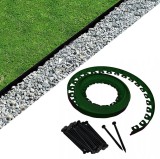 Separator gazon gradina, inaltime 5 cm, lungime 10 m, 20 pini montaj inclusi, verde, ProCart