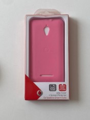 Husa Vodafone + Folie Protectie Cadou pentru Vodafone Smart 4 Turbo Roz