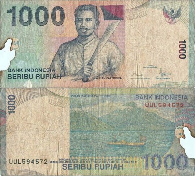 2000, 1.000 rupiah (P-141a) - Indonezia foto