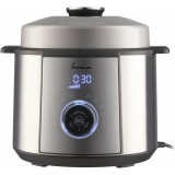 Multicooker cu gatire la presiune FRAM FPCK-R57IX, 1100W, 3.7L, presiune max 0.8bar, 10 programe, Argintiu