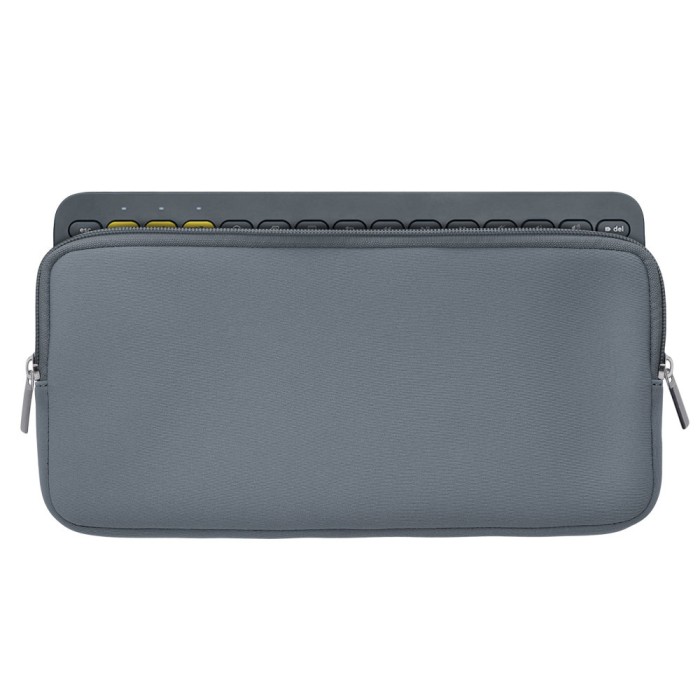 Husa pentru tastatura Logitech K380, Kwmobile, Gri, Neopren, 57916.22