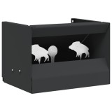 vidaXL Cutie pentru capcane de bile Negru 29 x 22 x 20 cm Oțel