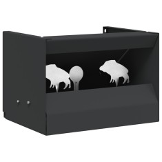vidaXL Cutie pentru capcane de bile Negru 29 x 22 x 20 cm Oțel