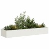 VidaXL Jardinieră alb 280x80x40 cm oțel