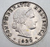 1.364 ELVETIA 20 RAPPEN 1920 B