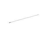 Spita din otel si niplu, 260 mm, 2 mm grosime, culoare argintiu Cod:AWR26260