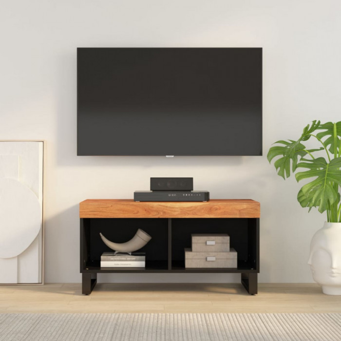 Comoda TV, 85x33x43,5 cm, lemn masiv de acacia GartenMobel Dekor