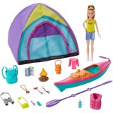 Set de joaca Barbie, Papusa Team Stacie cort si accesorii