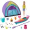 Set de joaca Barbie, Papusa Team Stacie cort si accesorii