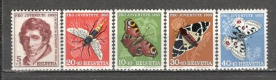 Elvetia.1955 Pro Juventute-Insecte si fluturi SH.31 foto