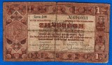 (2) BANCNOTA OLANDA - ZILVERBON - 1 GULDEN 1938 (1 OCTOMBRIE), SERIE CU 2 LITERE