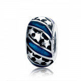 Talisman din Argint Sparkling Star Blue Charm