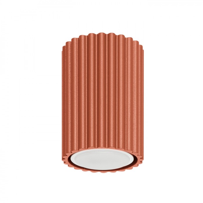 Lampă De Tavan Karbon Ocru Roșu Aluminiu, 1 Bec Tub Minimalist De Interior.