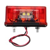4 LED Lumpa numar de inmatriculare pentru Camioane Remorca Rosu 24v