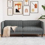 Canapea 3 locuri Gri Inchis Textil 193x76.5x74.5 cm