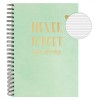 Caiet Dictando, Model &quot;Never Forget Your Dreams&quot;, Culoare Verde Menta, Dimensiune A4, Separatoare 4 Subiecte, Legare cu Spirala, Coperta Dura, 128 Fil, Oem