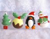 SET INELE SERVETELE DIN CERAMICA DECOR DE CRACIUN BRAD OM ZAPADA PINGUIN