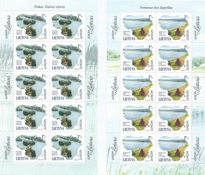 |Lituania, minicoli, Europa CEPT, 2001, MNH foto